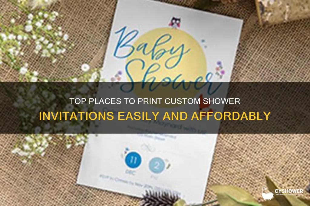 where to get shower invites printed