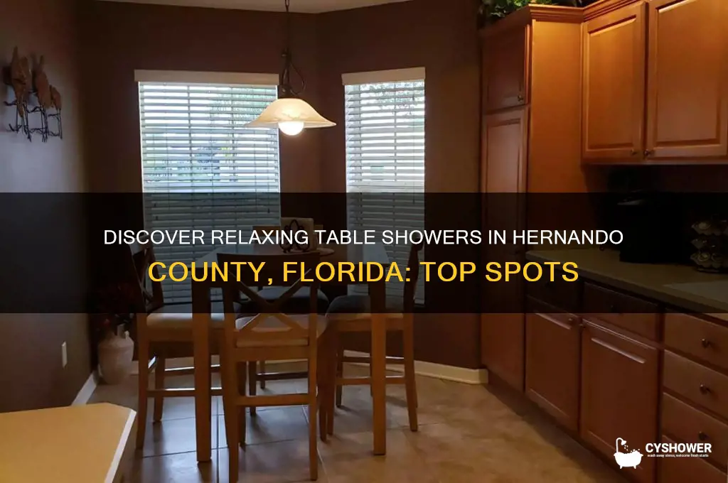 where to get table shower in hernando county florida