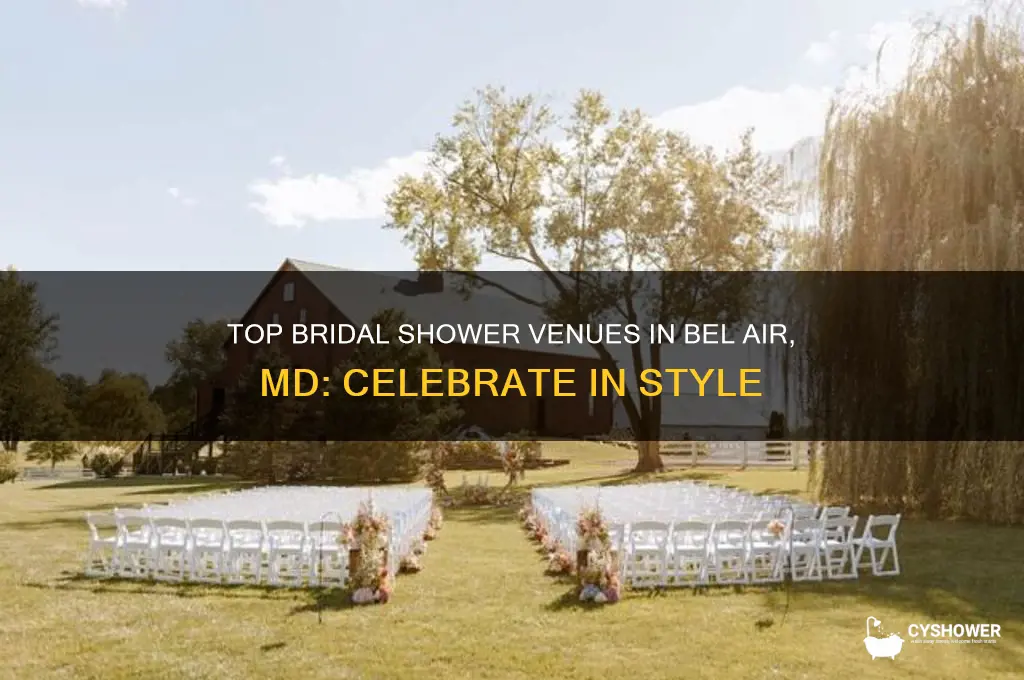 where to have a bridal shower in bel air md