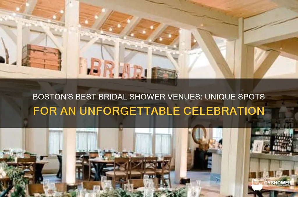 where to have a bridal shower in boston
