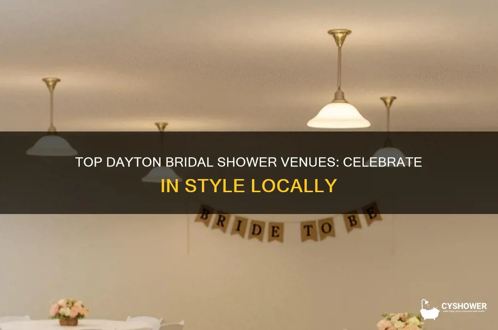 where to have a bridal shower in dayton ohio