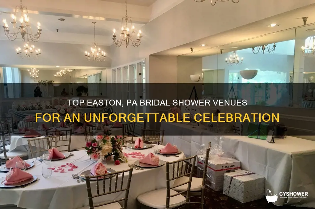 where to have a bridal shower in easton pa