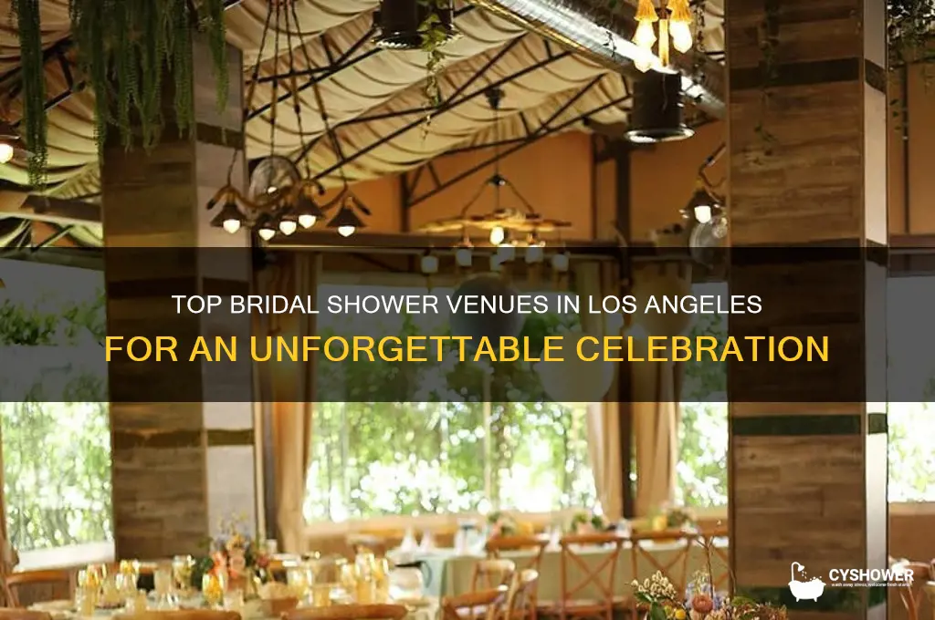 where to have a bridal shower in los angeles