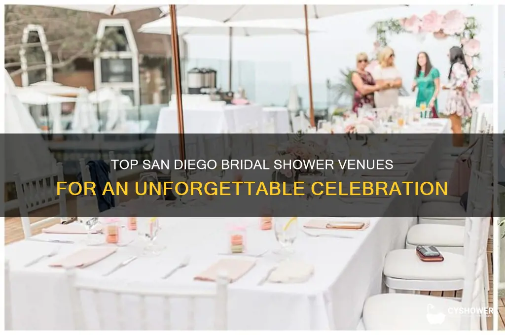 where to have a bridal shower in san diego