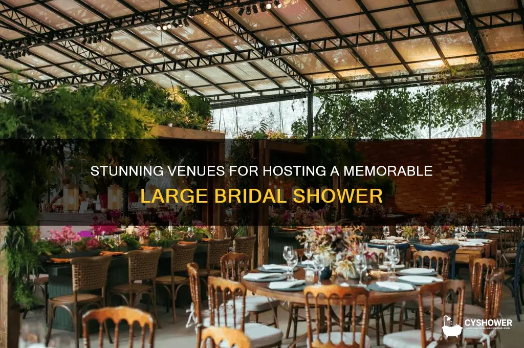 where to have a large bridal shower