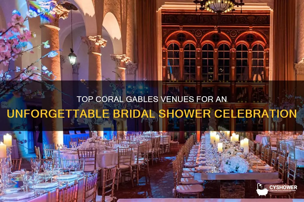 where to host a bridal shower in coral gables