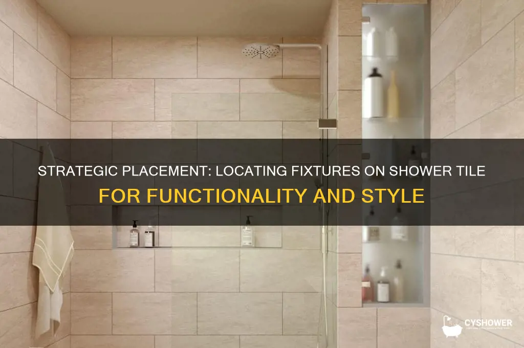 where to locate fixues on shower tile