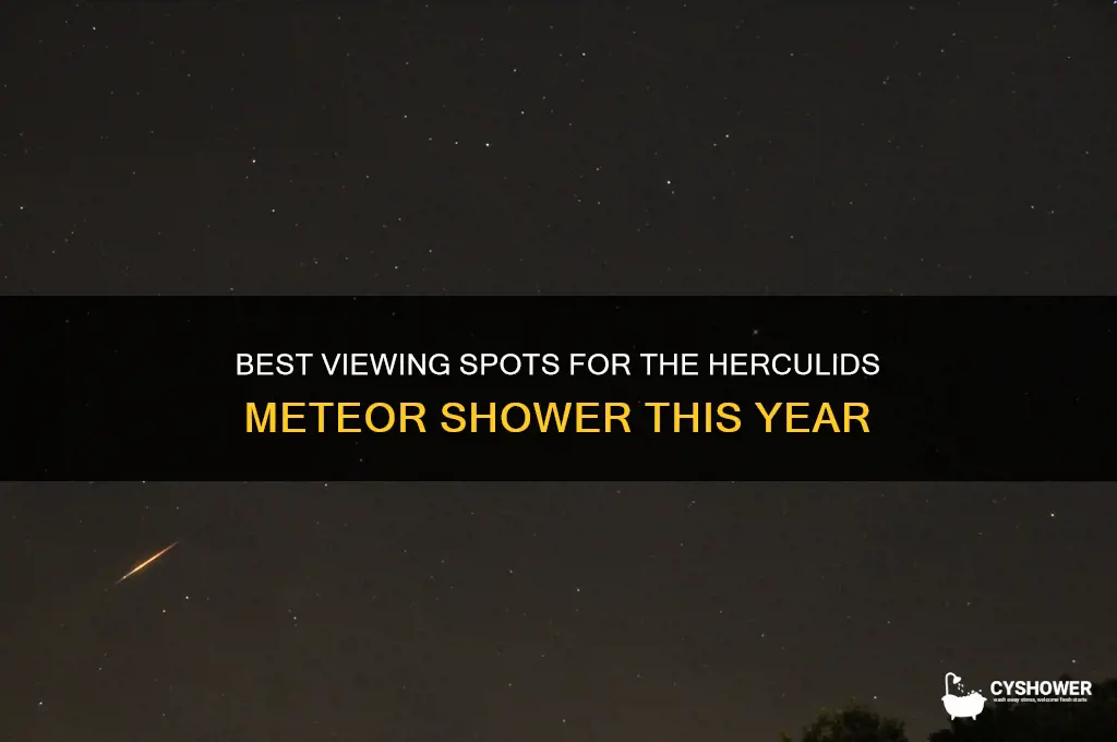 where to look for herculids meteor shower