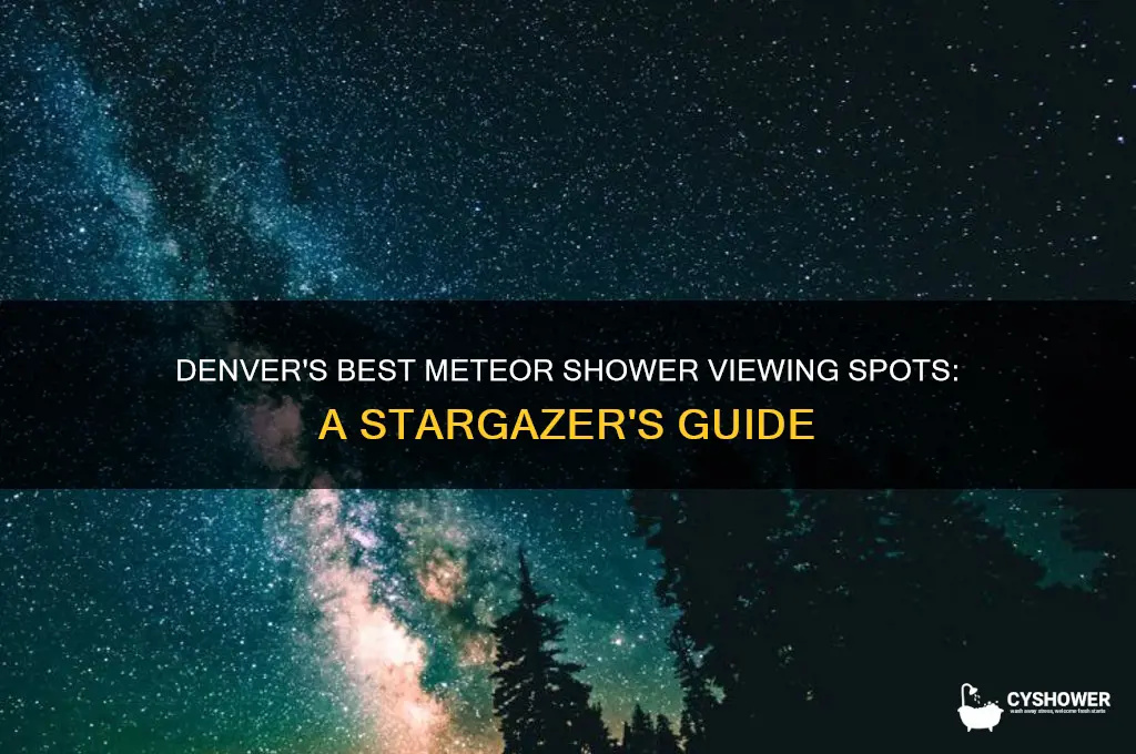 where to look for meteor shower in denver