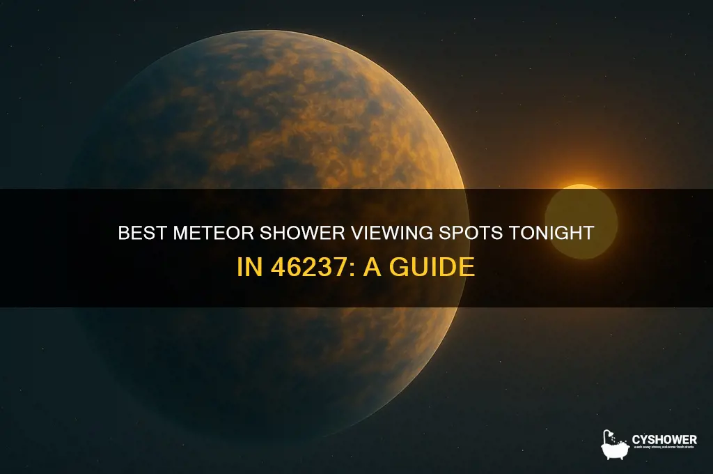 where to look for meteor shower tonight for 46237