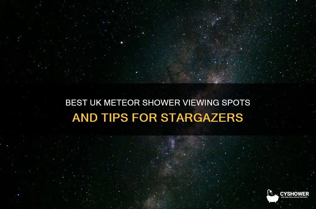 where to look for meteor shower uk