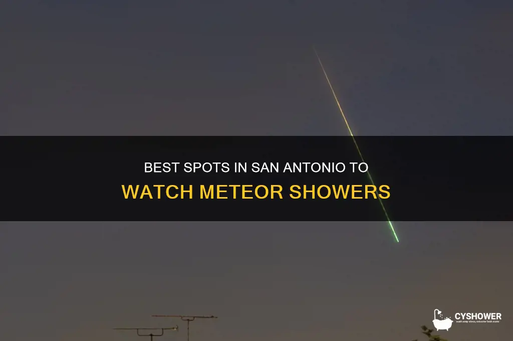 where to look in san antonio for meteor shower