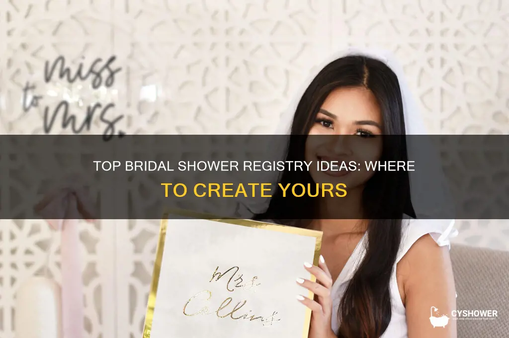 where to make a bridal shower registry