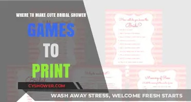Printable Bridal Shower Games: Create Cute, Fun Activities Easily