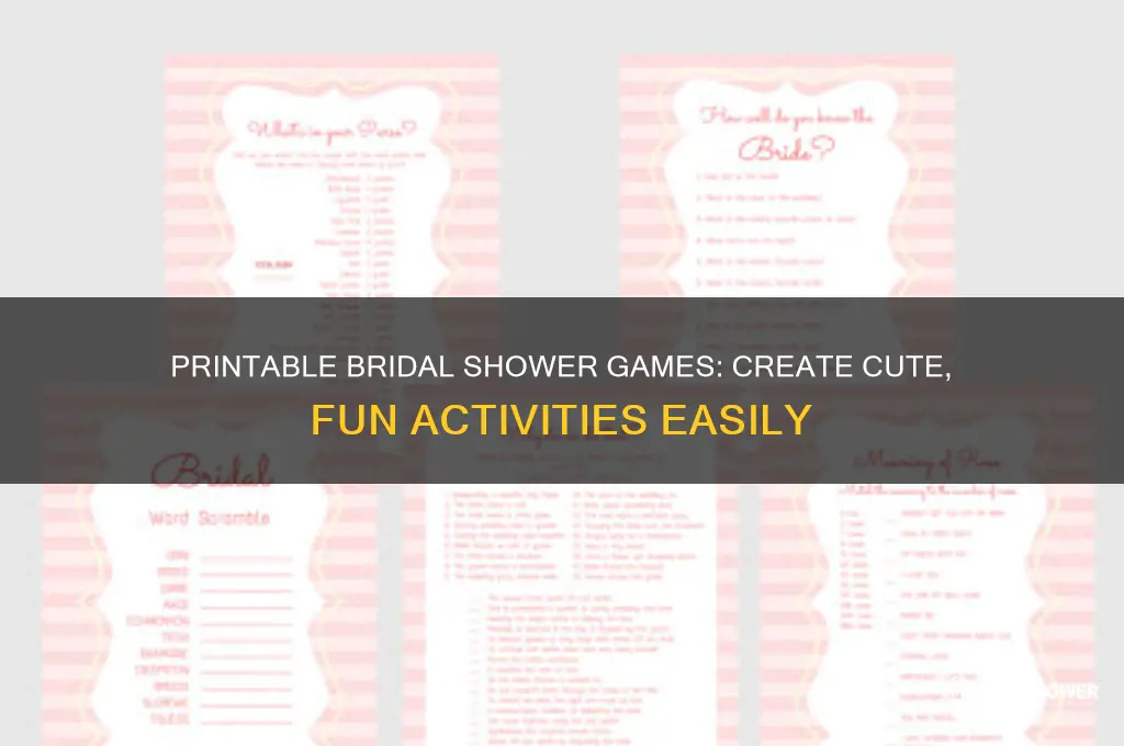 where to make cute bridal shower games to print