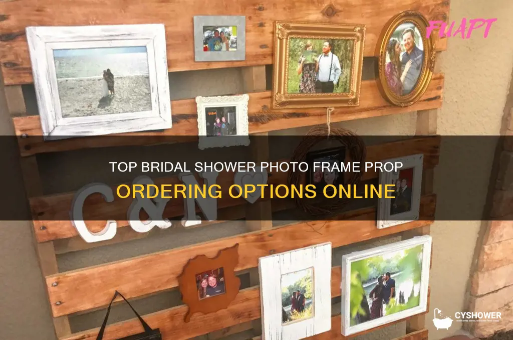 where to order bridal shower photo frame prop