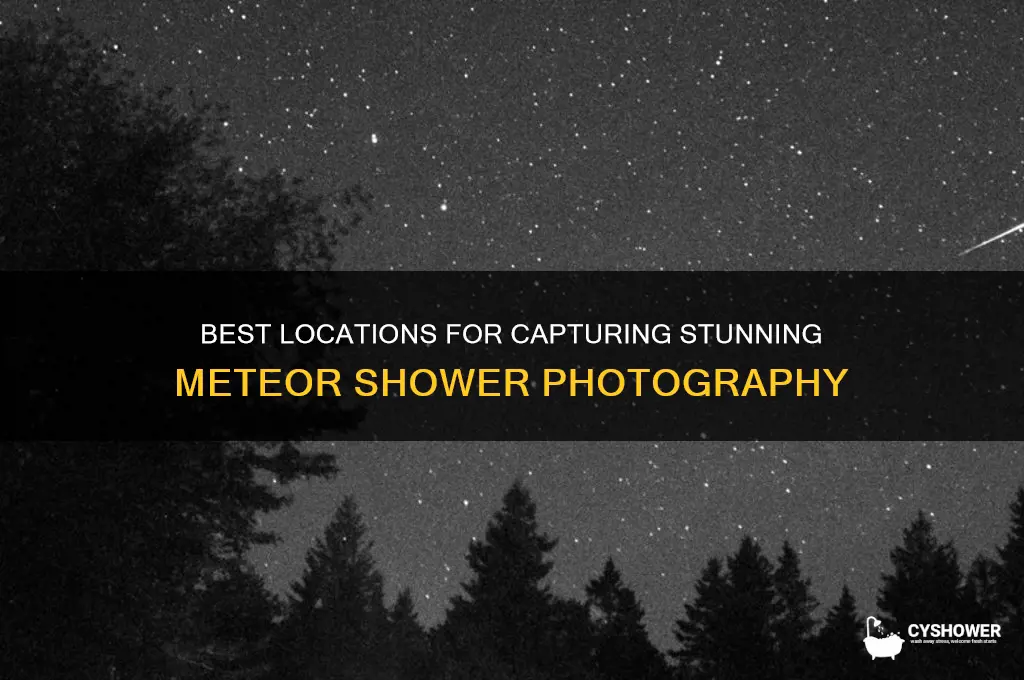 where to photograph meteor shower