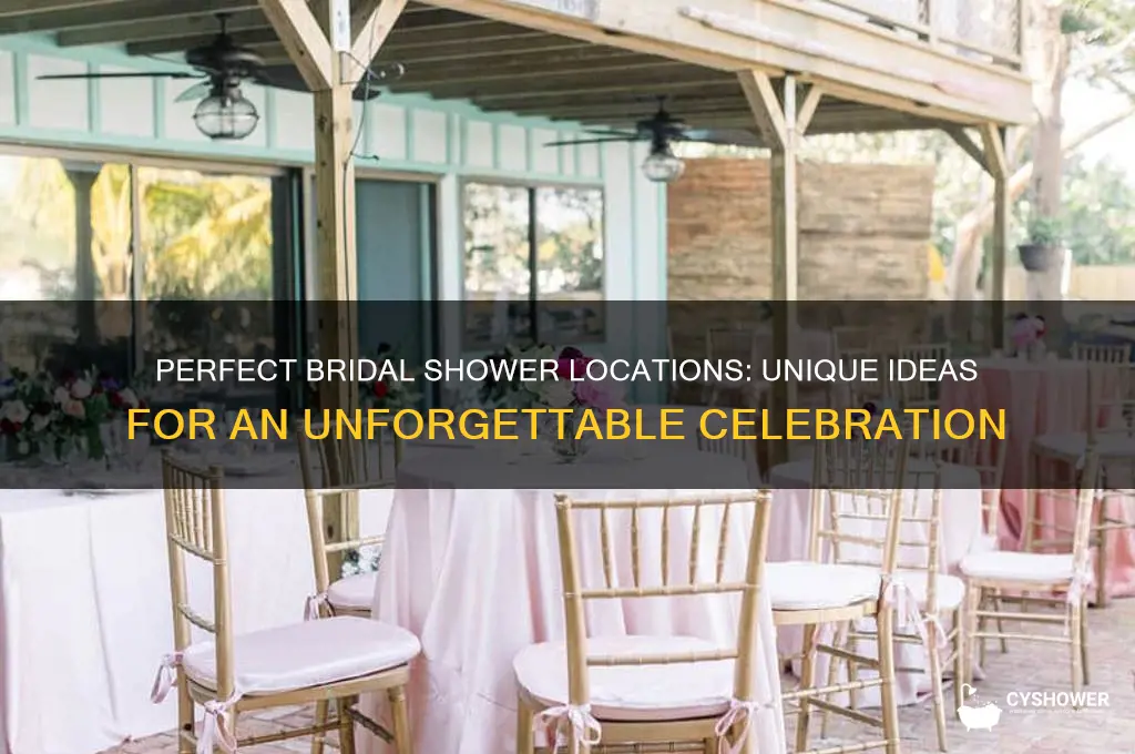 where to plan a bridal shower