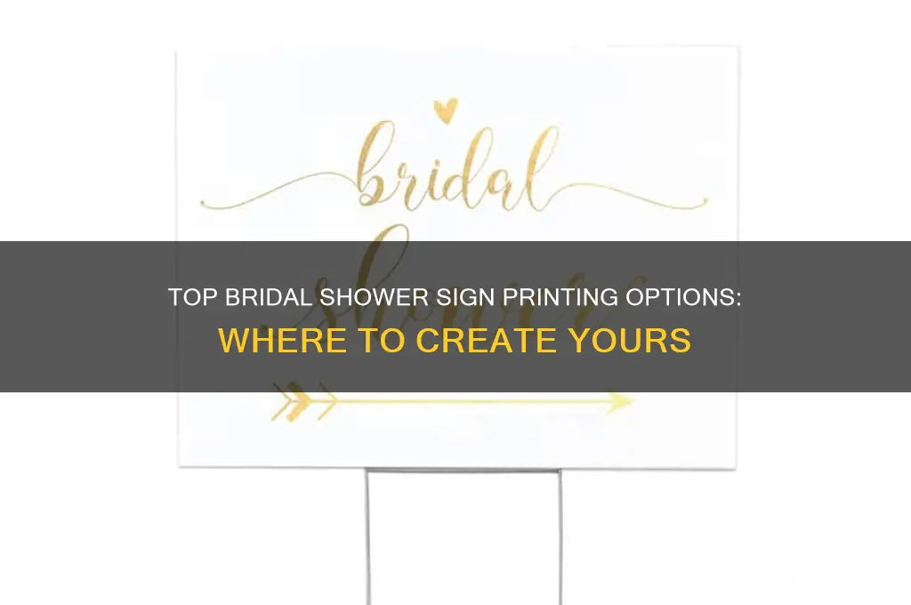 where to print bridal shower sign