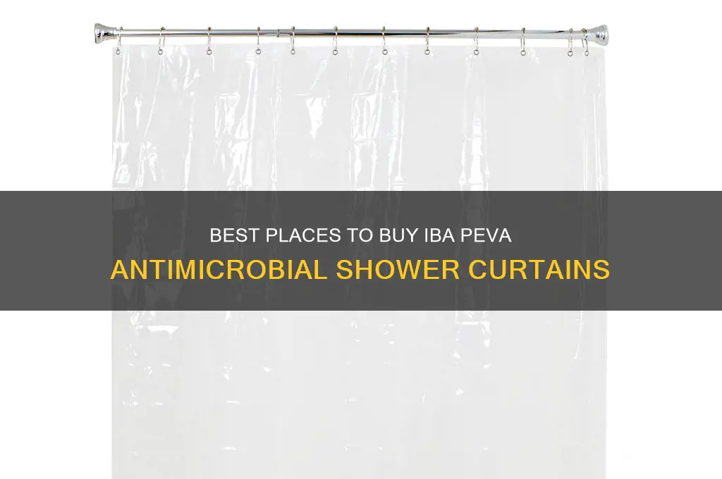 where to purchase iba peva antimicrobial shower curtain