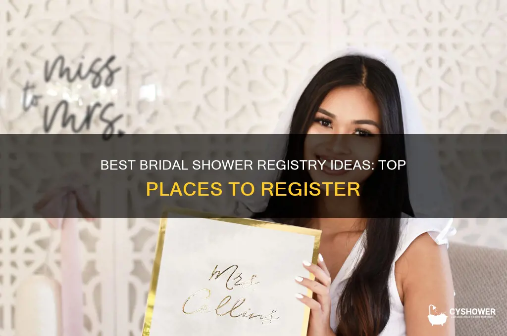 where to register for a bridal shower