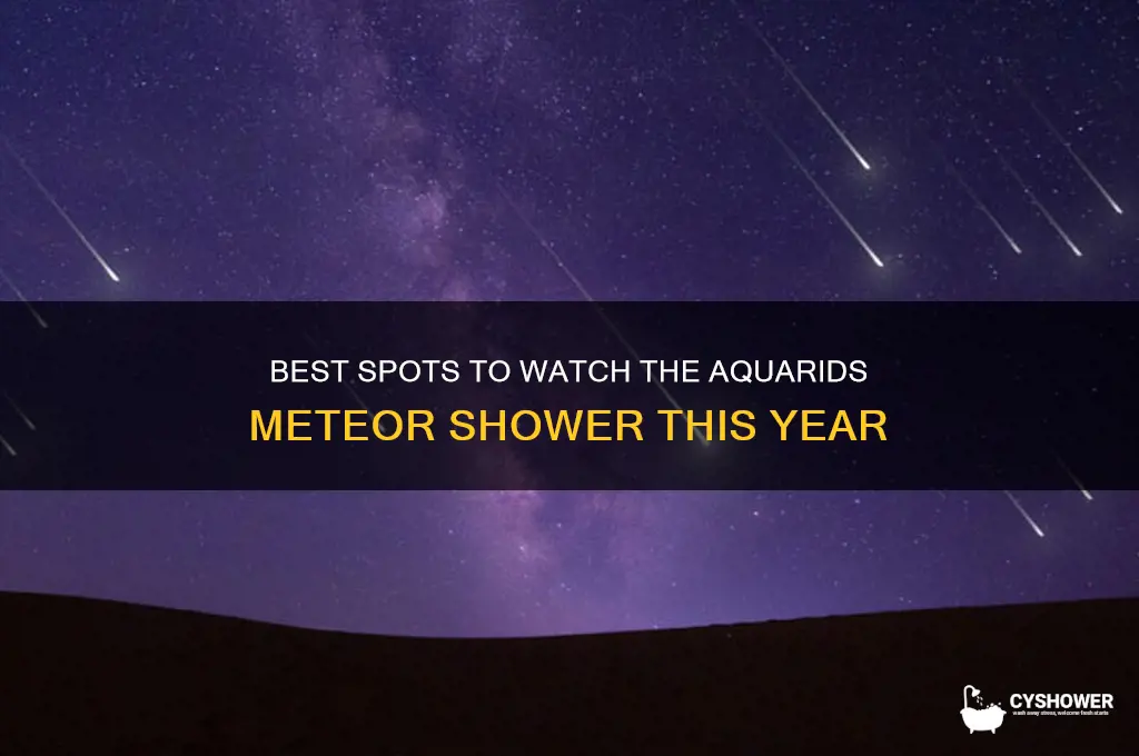 where to see aquarids meteor shower