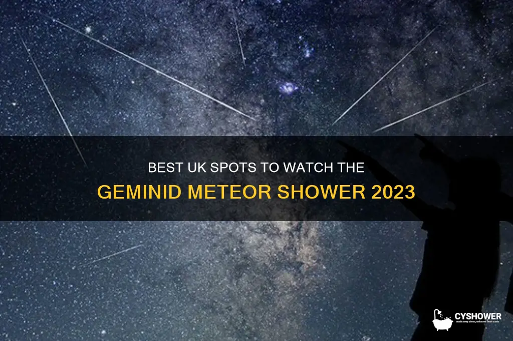 where to see geminid meteor shower uk