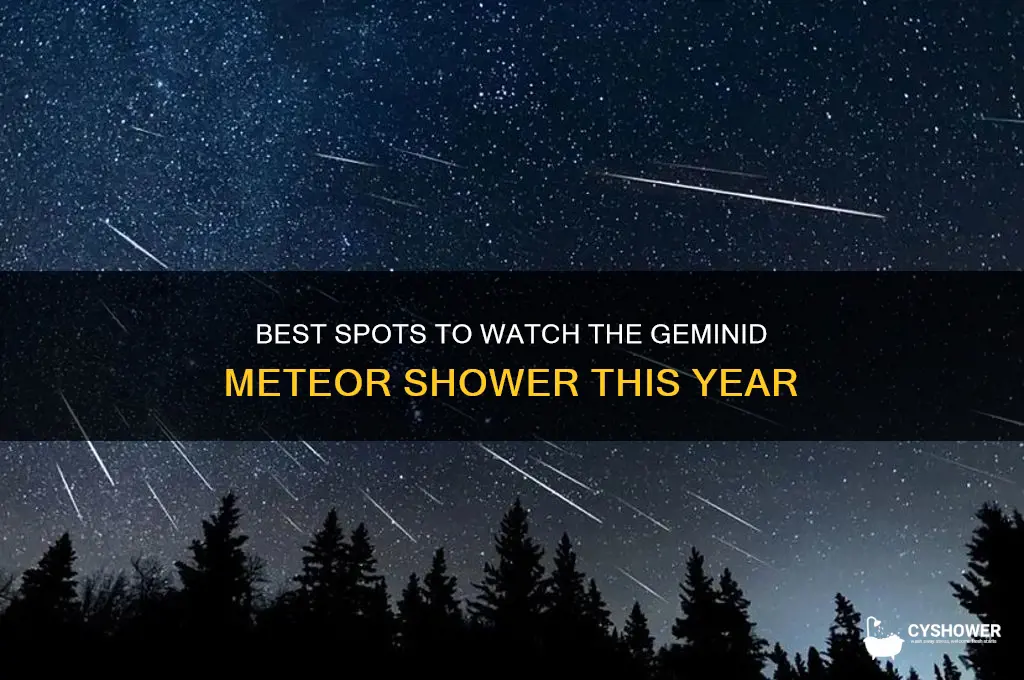 where to see geminid meteor shower