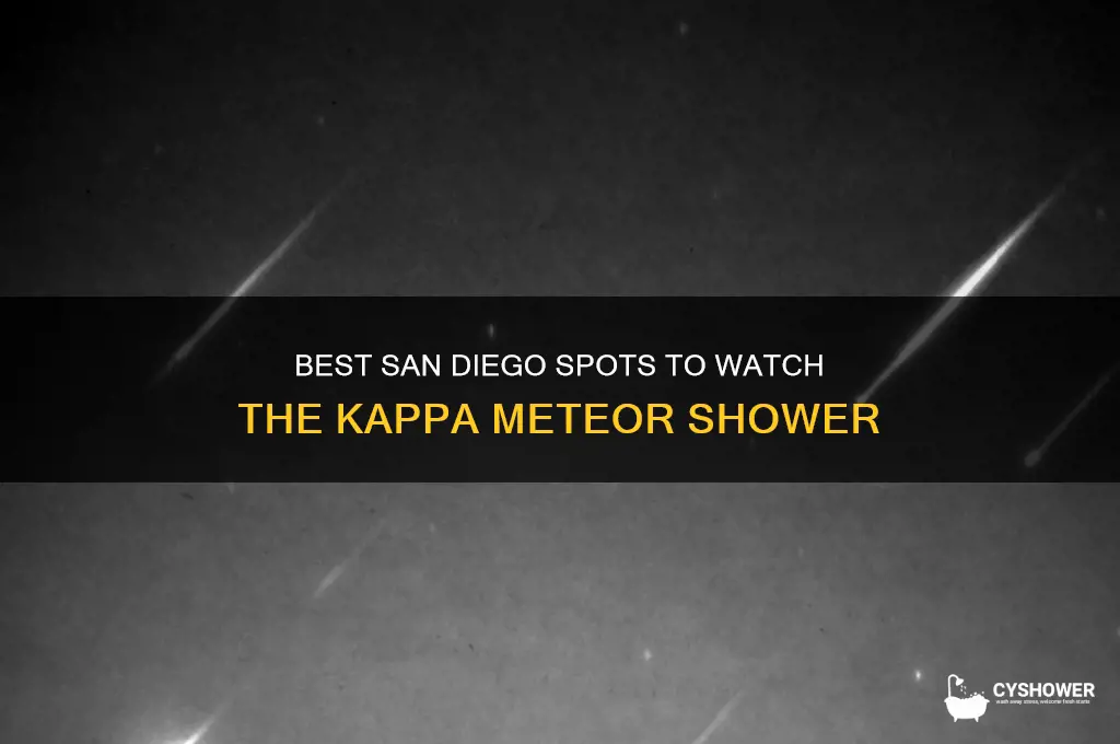 where to see kappa meteor shower san diego