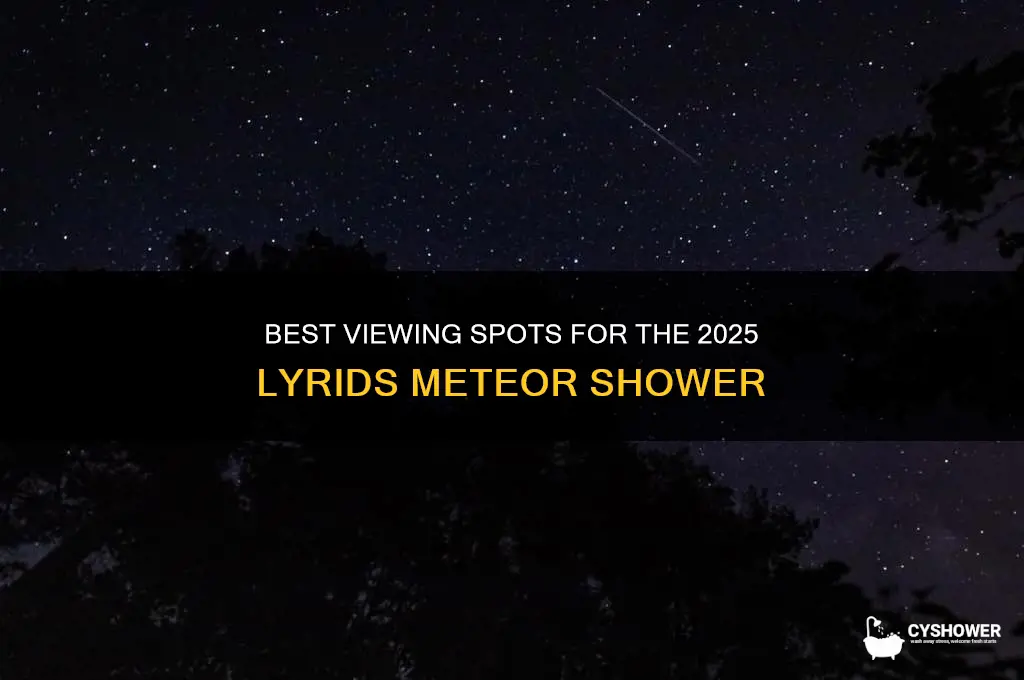 where to see lyrids meteor shower 2025