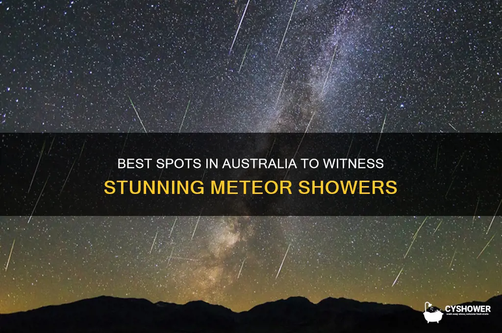 where to see meteor shower australia