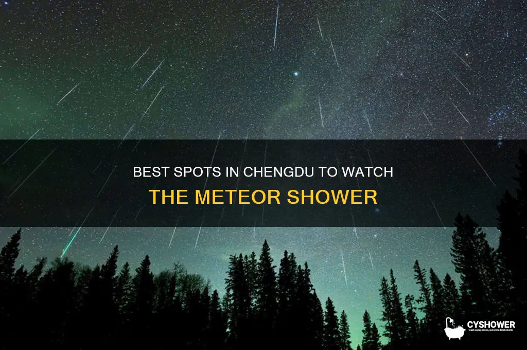 where to see meteor shower chengdu