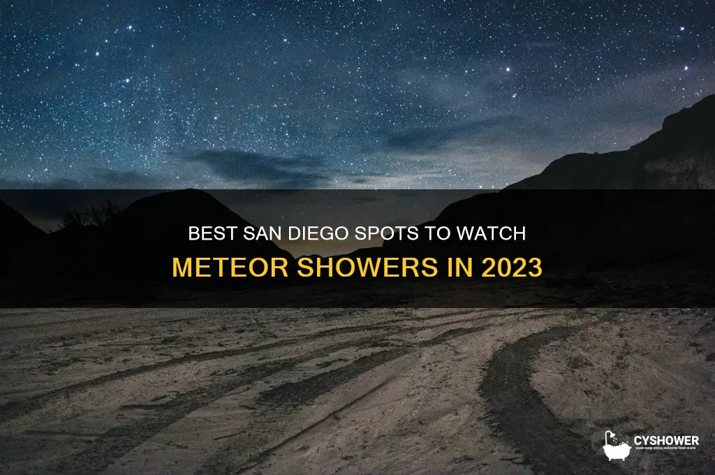 where to see meteor shower in san diego