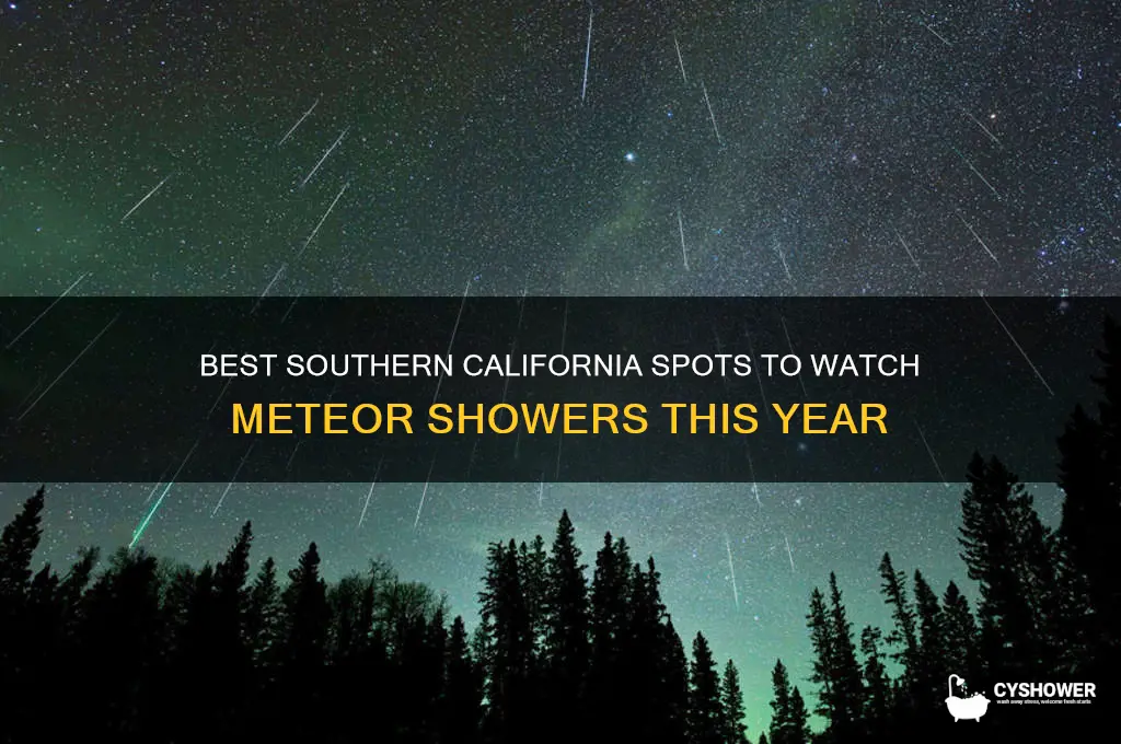 where to see meteor shower in southern california