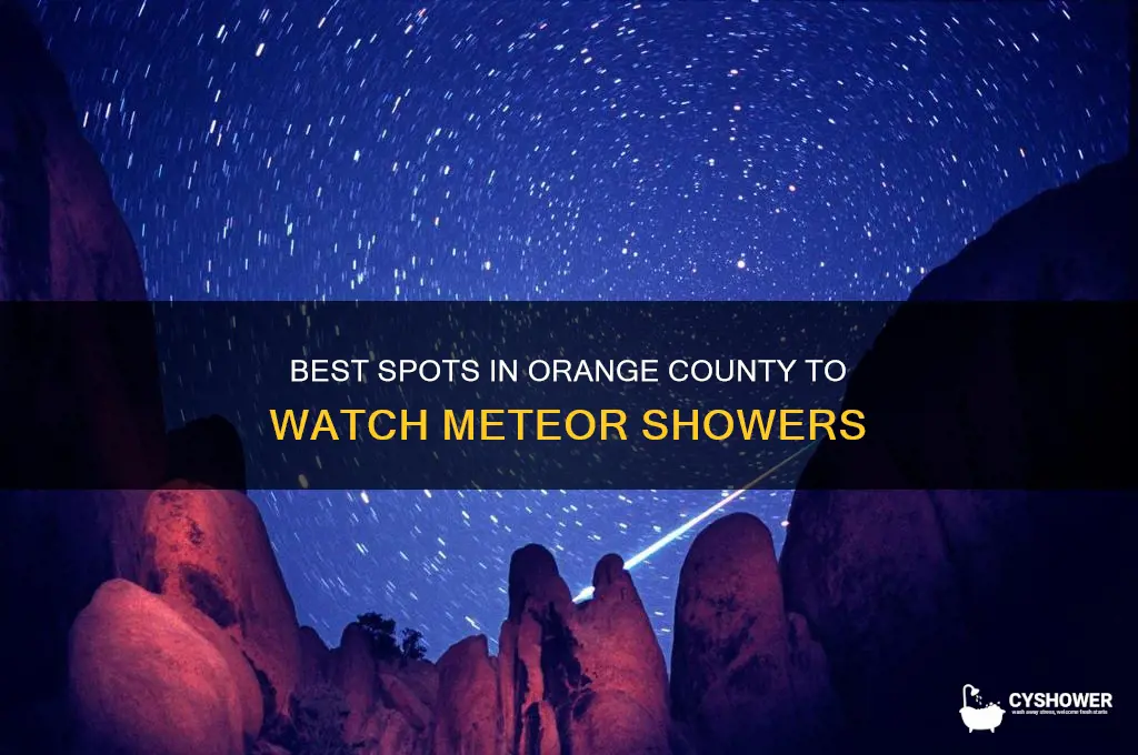 where to see meteor shower orange county