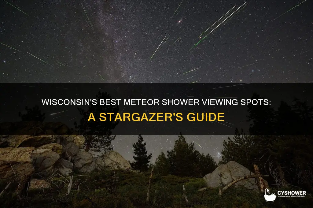 where to see the meteor shower in wisconsin