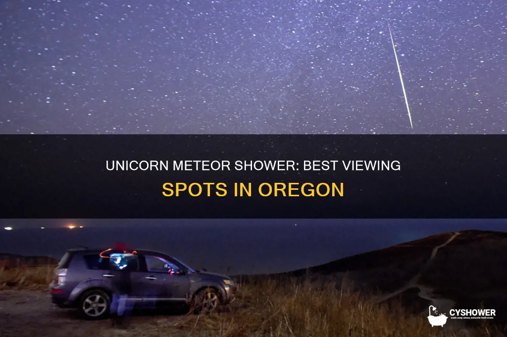 where to see unicorn meteor shower in oregon