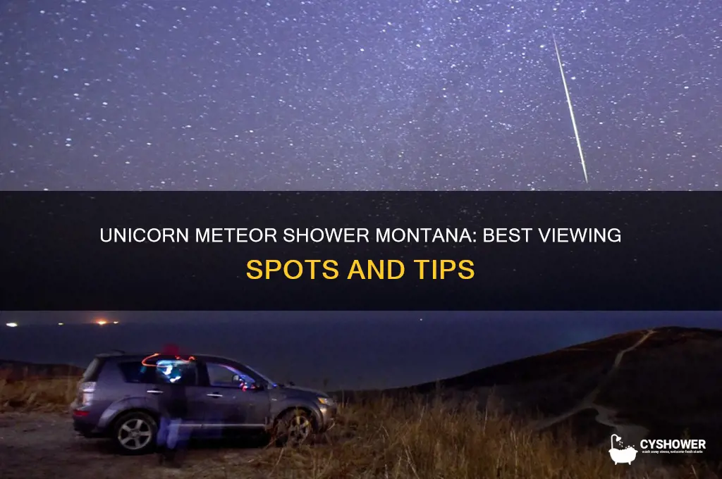 where to see unicorn meteor shower montana