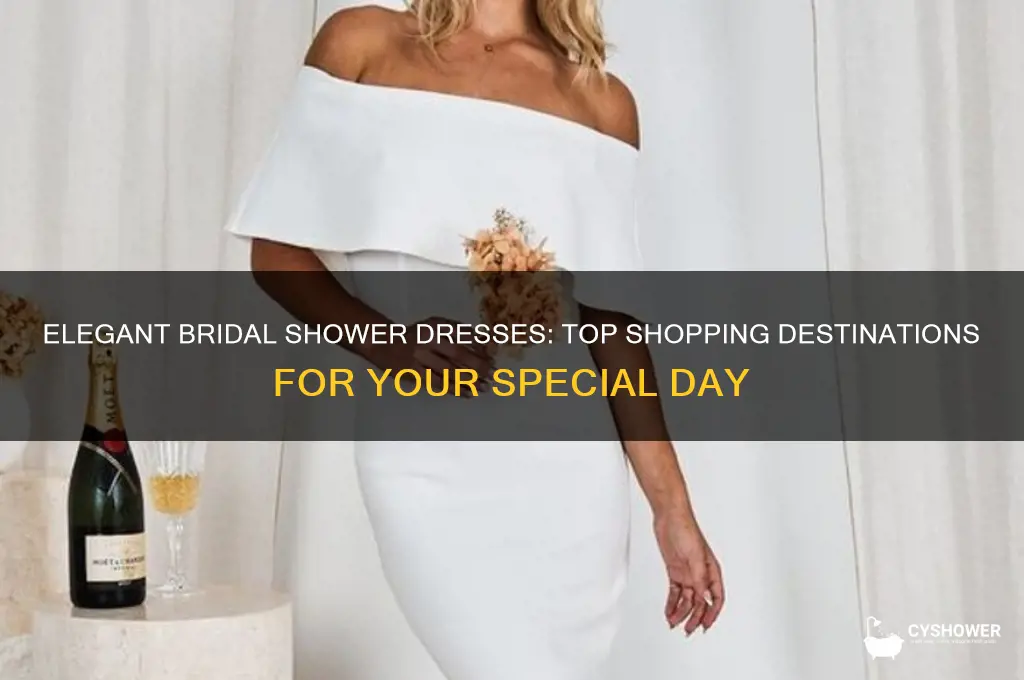where to shop for bridal shower dress