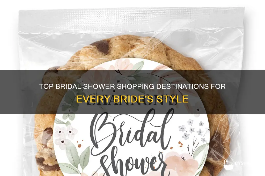 where to shop for bridal shower