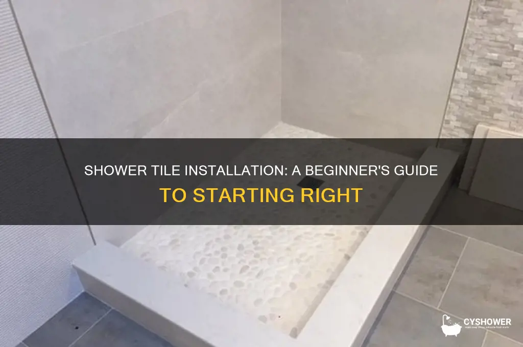 where to start shower tile