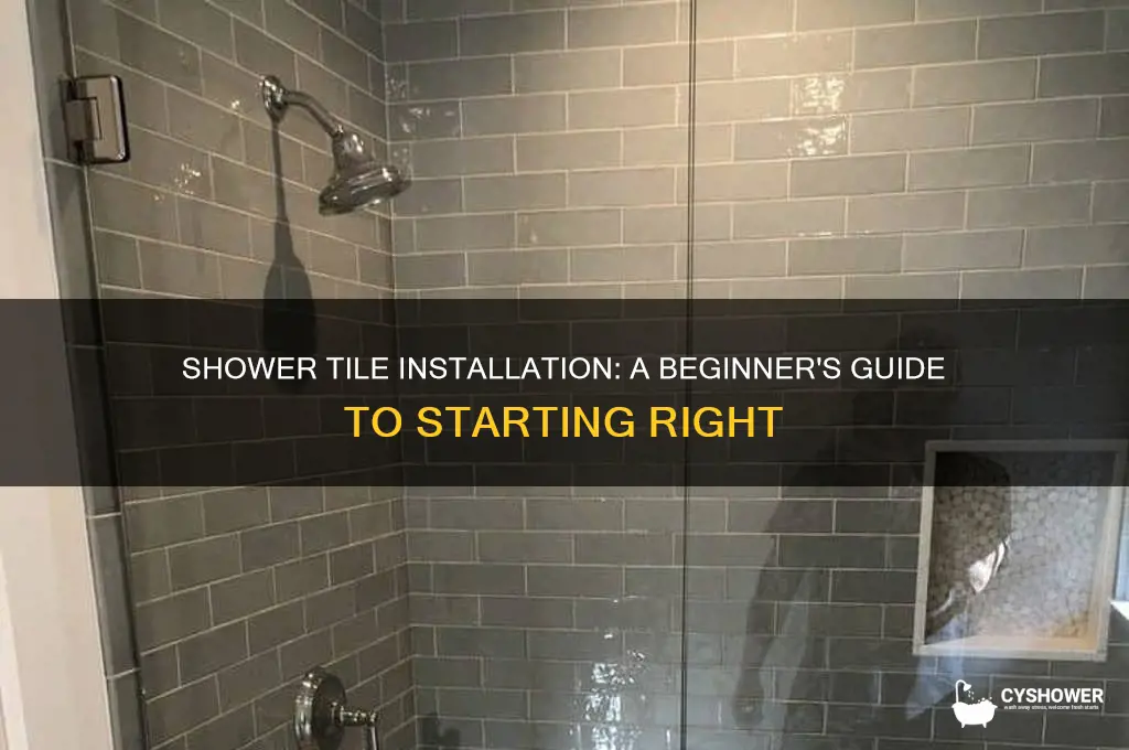 where to start tile for shower