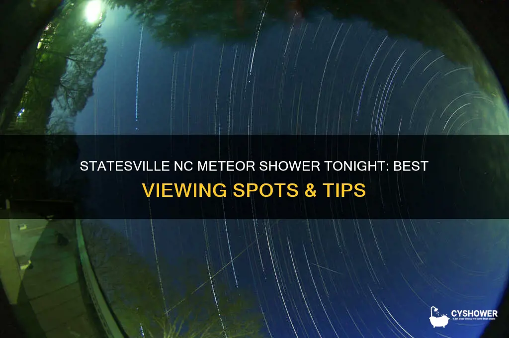 where to statesville nc meteor shower tonight nc