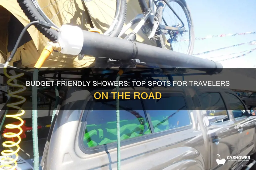 where to take a cheap shower on the raod