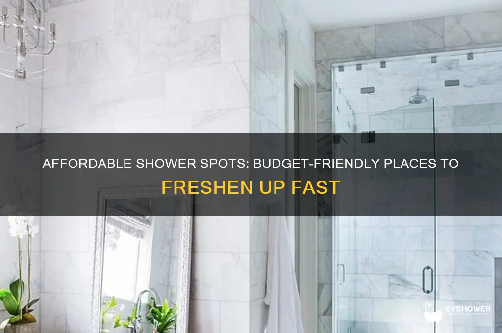 where to take a cheap shower