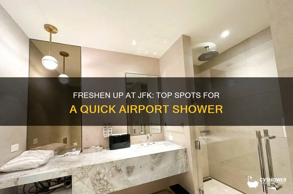 where to take a shower at jfk airport