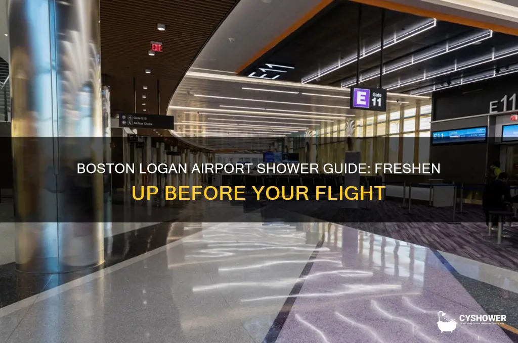 where to take a shower boston logan airport