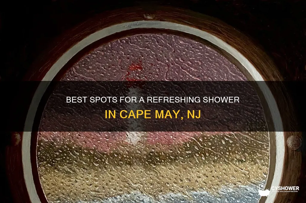 where to take a shower in cape may