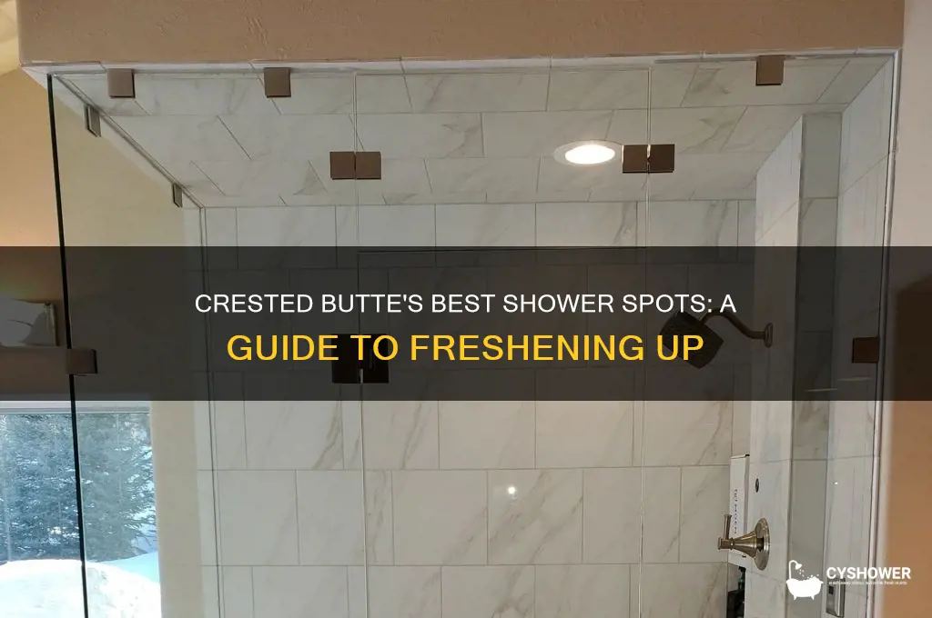 where to take a shower in crested butte