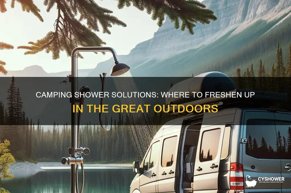 where to take a shower when camping